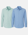 Studio Dot Dress Shirt 2-Pack - Teal/Blue